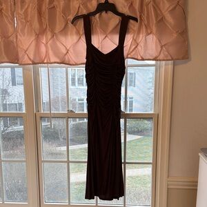 RIHOAS Chocolate Brown Midi Dress